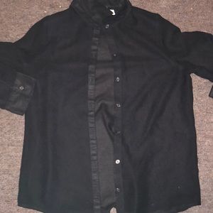 Black button up blouse never worn